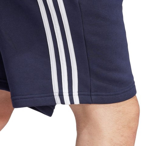 Spodenki męskie adidas Essentials Fleece 3-Stripes Shorts granatowe IJ6484 S Adidas