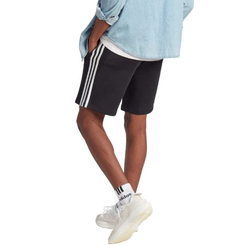 Spodenki męskie adidas Essentials Fleece 3-Stripes czarne IB4026 L Adidas