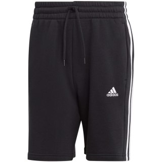 Spodenki męskie adidas Essentials Fleece 3-Stripes czarne IB4026 S Adidas