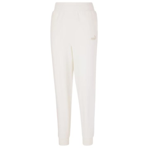 Spodnie damskie Puma ESS+ Embroidery High-Waist Pants FL kremowe 670007 99 L Puma