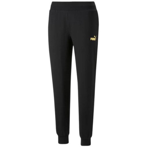 Spodnie damskie Puma ESS+ Metallic Pants FL czarne 849959 01 XL Puma