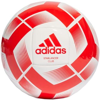 Piłka nożna adidas Starlancer Club Ball biało-czerwona IA0974 5 Adidas