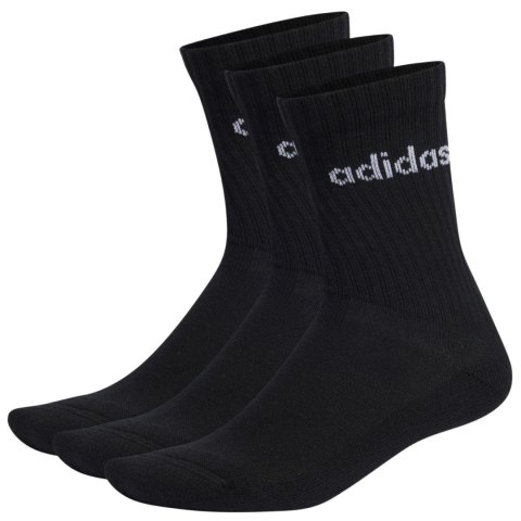 Skarpety adidas Linear Crew Cushioned Socks 3P czarne IC1301 43-45 Adidas