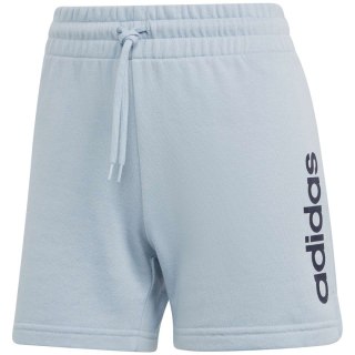 Spodenki damskie adidas Essentials Linear French Terry błękitne IL3355 XL Adidas