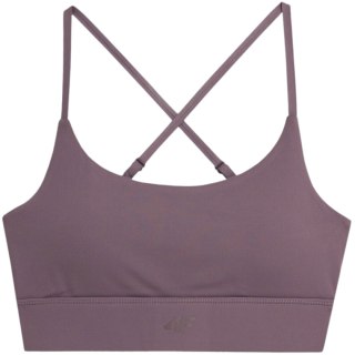 Stanik sportowy 4F F079 fioletowy 4FAW23USBAF079 82S L 4F
