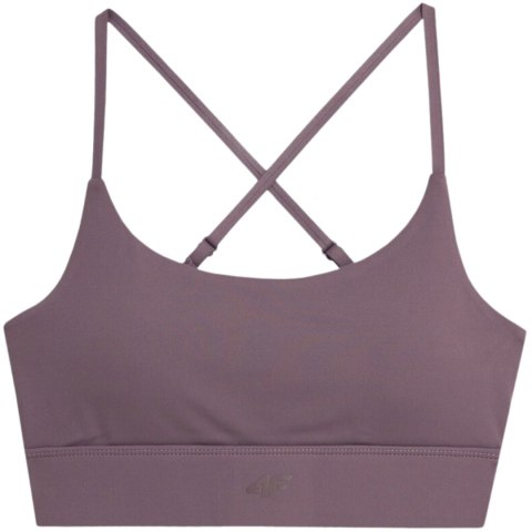 Stanik sportowy 4F F079 fioletowy 4FAW23USBAF079 82S L 4F