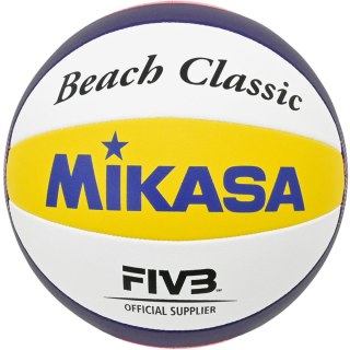Piłka siatkowa plażowa Mikasa Beach Classic biało-żółto-niebieska BV551C-WYBR 5 Mikasa