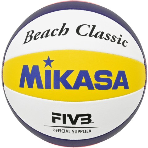 Piłka siatkowa plażowa Mikasa Beach Classic biało-żółto-niebieska BV551C-WYBR 5 Mikasa
