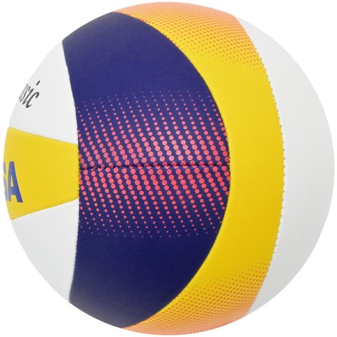Piłka siatkowa plażowa Mikasa Beach Classic biało-żółto-niebieska BV551C-WYBR 5 Mikasa
