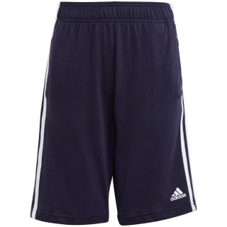 Spodenki dla dzieci adidas Essentials 3-Stripes Knit granatowe HY4717 152cm Adidas
