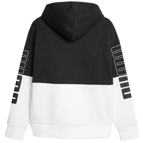 Bluza damska Puma Power Colorblock Hoodie FL czarno-biała 676023 01 Puma Bluza damska Puma Power Colorblock Hoodie FL czarno-biała 676023 01 Puma