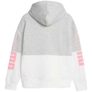 Bluza damska Puma Power Colorblock Hoodie FL szaro-biała 676023 04 Puma