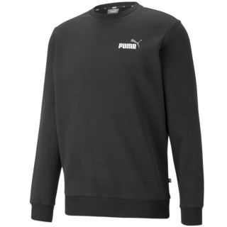 Bluza męska Puma ESS+ 2 Col Small Logo Crew FL czarna 674472 61 Puma