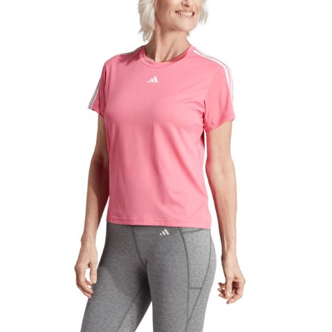 Koszulka damska adidas Aeroready Train Essentials 3-Stripes Tee różowa HZ5688 Adidas