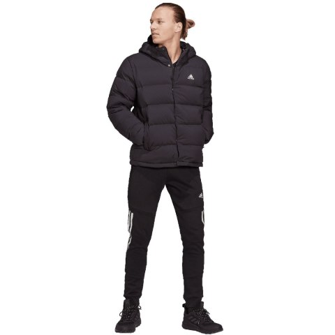 Kurtka męska adidas Helionic Hooded Down czarna HG8751 Adidas