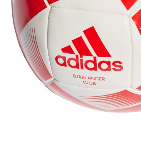 Piłka nożna adidas Starlancer Club Ball biało-czerwona IA0974 Adidas Piłka nożna adidas Starlancer Club Ball biało-czerwona IA0974 Adidas