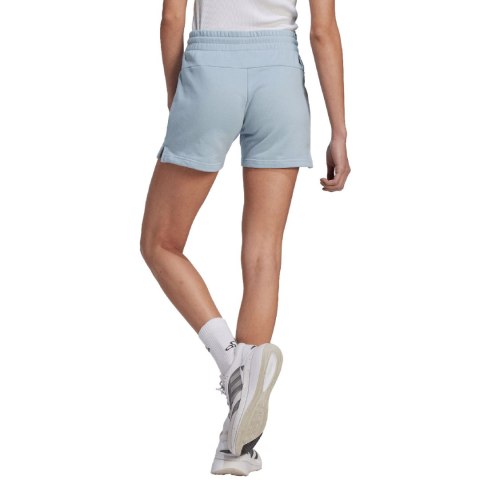 Spodenki damskie adidas Essentials Linear French Terry błękitne IL3355 Adidas
