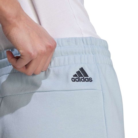 Spodenki damskie adidas Essentials Linear French Terry błękitne IL3355 Adidas