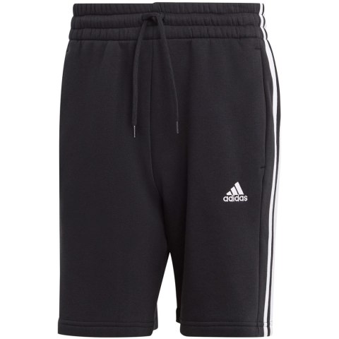 Spodenki męskie adidas Essentials Fleece 3-Stripes czarne IB4026 Adidas Spodenki męskie adidas Essentials Fleece 3-Stripes czarne IB4026 Adidas