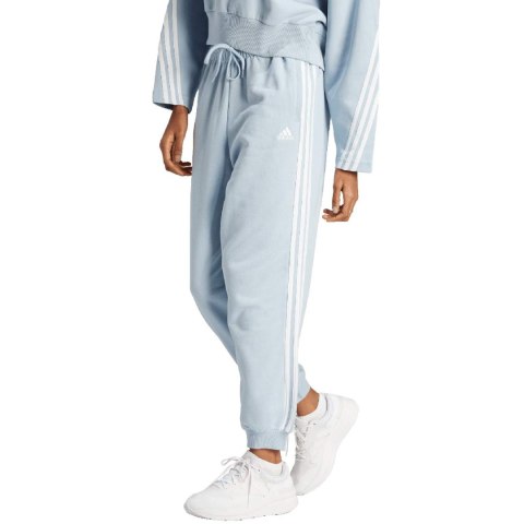 Spodnie damskie adidas Essentials 3-Stripes French Terry Loose-Fit niebieskie IL3447 Adidas Spodnie damskie adidas Essentials 3-Stripes French Terry Loose-Fit niebieskie IL3447 Adidas