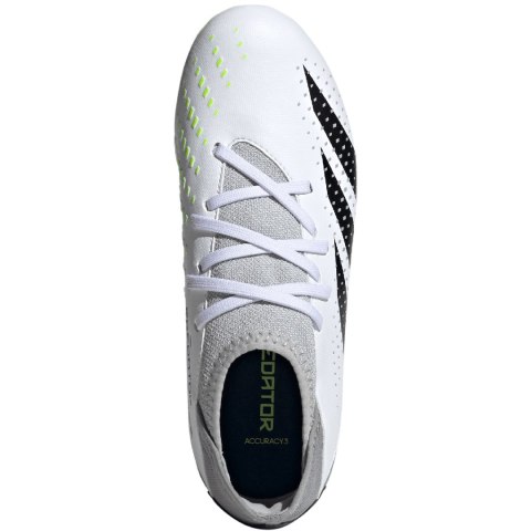 Buty piłkarskie dla dzieci adidas Predator Accuracy.3 FG biało-szare IE9504 28 Adidas
