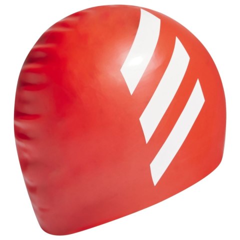 Czepek pływacki dla dzieci adidas 3-Stripes Silicone pomarańczowy HE5081 Adidas