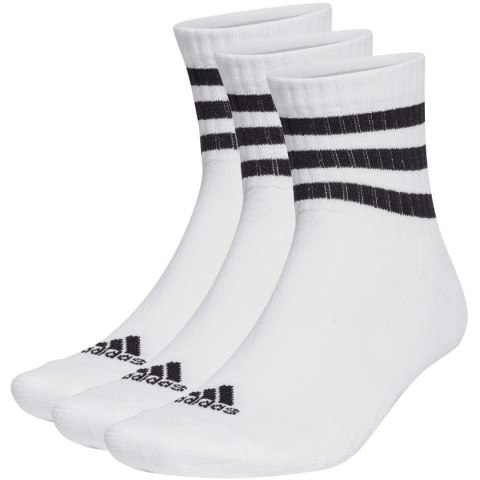 Skarpety adidas 3-Stripes Cushioned Sportswear Mid-Cut Socks 3P białe HT3456 40-42 Adidas