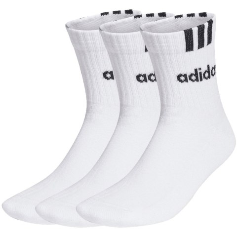 Skarpety adidas 3-Stripes Linear Half-Crew Cushioned 3P białe HT3437 37-39 Adidas