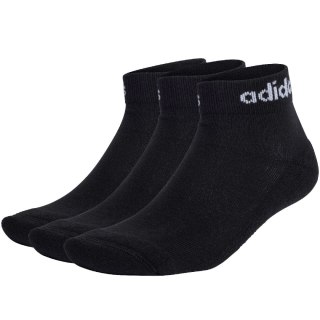 Skarpety adidas Linear Ankle Socks Cushioned Socks 3P czarne IC1303 34-36 Adidas