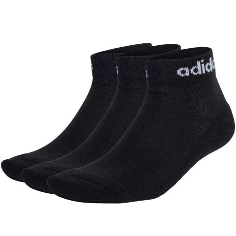 Skarpety adidas Linear Ankle Socks Cushioned Socks 3P czarne IC1303 34-36 Adidas