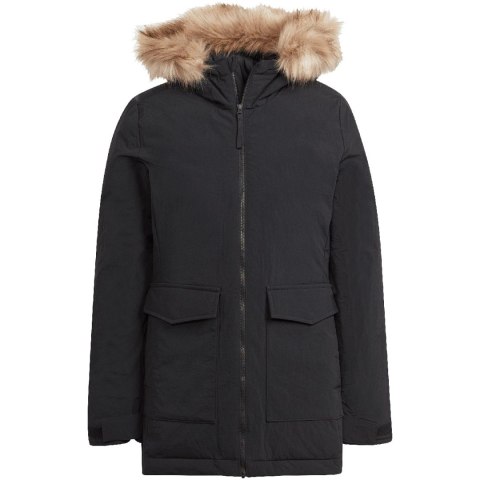 Kurtka damska adidas Parka Hooded Fur czarna IJ8260 M Adidas