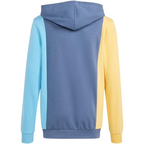 Bluza dla dzieci adidas CB FT HD niebiesko-żółta IS2689 140cm Adidas
