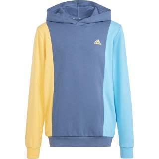 Bluza dla dzieci adidas CB FT HD niebiesko-żółta IS2689 152cm Adidas