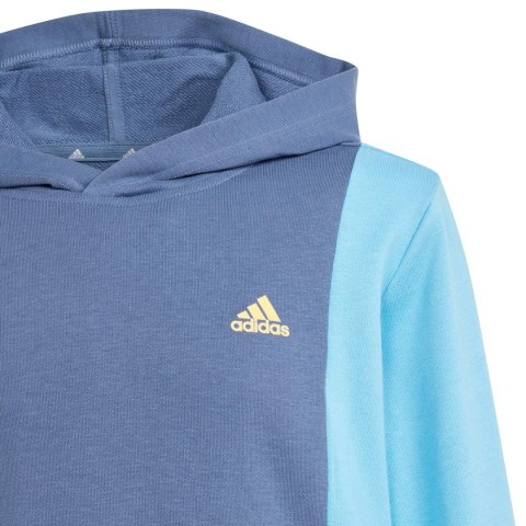Bluza dla dzieci adidas CB FT HD niebiesko-żółta IS2689 152cm Adidas