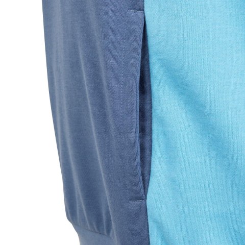 Bluza dla dzieci adidas CB FT HD niebiesko-żółta IS2689 152cm Adidas