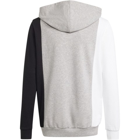 Bluza dla dzieci adidas CB FT HD szaro-biało-czarna IP0386 140cm Adidas