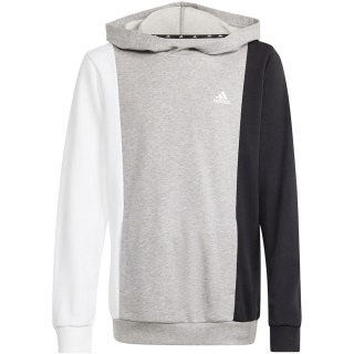 Bluza dla dzieci adidas CB FT HD szaro-biało-czarna IP0386 164cm Adidas
