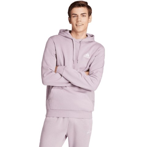 Bluza męska adidas Essentials Fleece Hoodie fioletowa IN0328 L Adidas