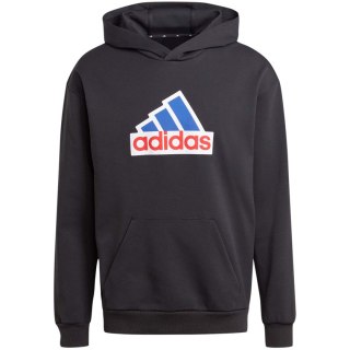 Bluza męska adidas FI BOS HD OLY czarna IS3233 L Adidas