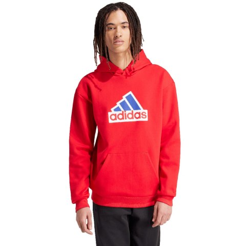 Bluza męska adidas FI BOS HD OLY czerwona IS8338 S Adidas