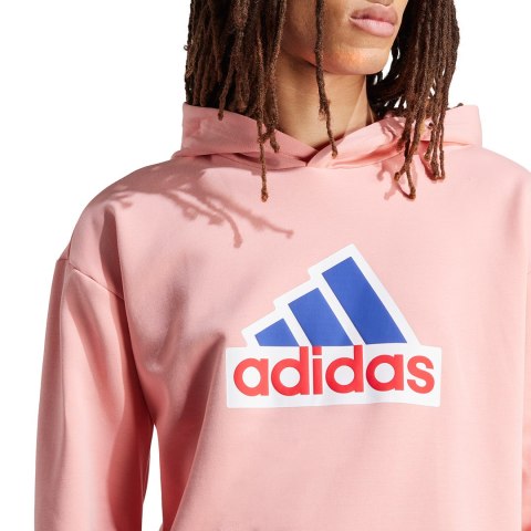 Bluza męska adidas FI BOS HD OLY różowa IS9597 2XL Adidas
