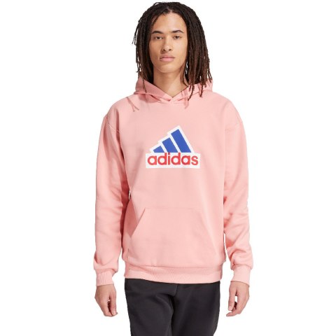 Bluza męska adidas FI BOS HD OLY różowa IS9597 XL Adidas