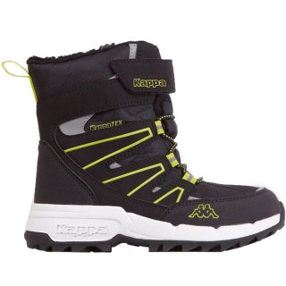 Buty dla dzieci Kappa Floki Tex czarno-limonkowe 260975K 1133 30 Kappa