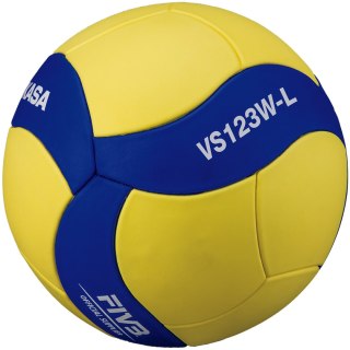 Piłka siatkowa Mikasa VS123W L żółto-niebieska 5 Mikasa