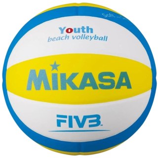 Piłka siatkowa plażowa Mikasa SBV żółto-niebiesko-biała 5 Mikasa