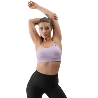 Stanik sportowy 4F F121 jasny fiolet 4FWSS24USBAF121 52S M/L 4F