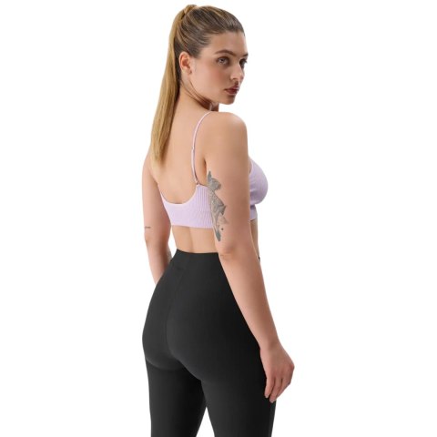 Stanik sportowy 4F F121 jasny fiolet 4FWSS24USBAF121 52S M/L 4F