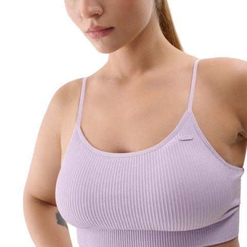 Stanik sportowy 4F F121 jasny fiolet 4FWSS24USBAF121 52S M/L 4F