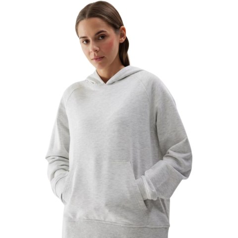 Bluza damska 4F F0955 chłodny jasny szary melanż 4FWSS24TSWSF0955 27M 2XL 4F