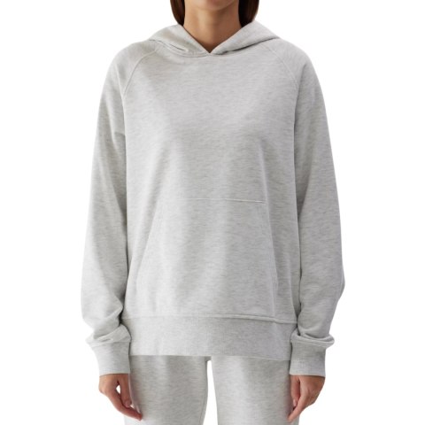 Bluza damska 4F F0955 chłodny jasny szary melanż 4FWSS24TSWSF0955 27M 2XL 4F